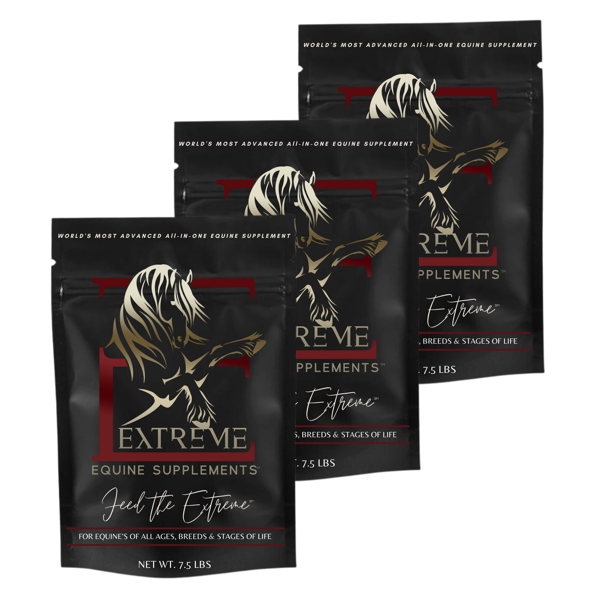 Three Pack Bundle Extreme Equine Supplements